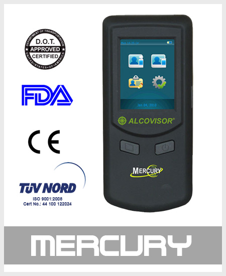 Alcohol tester breathalyzer Mercury